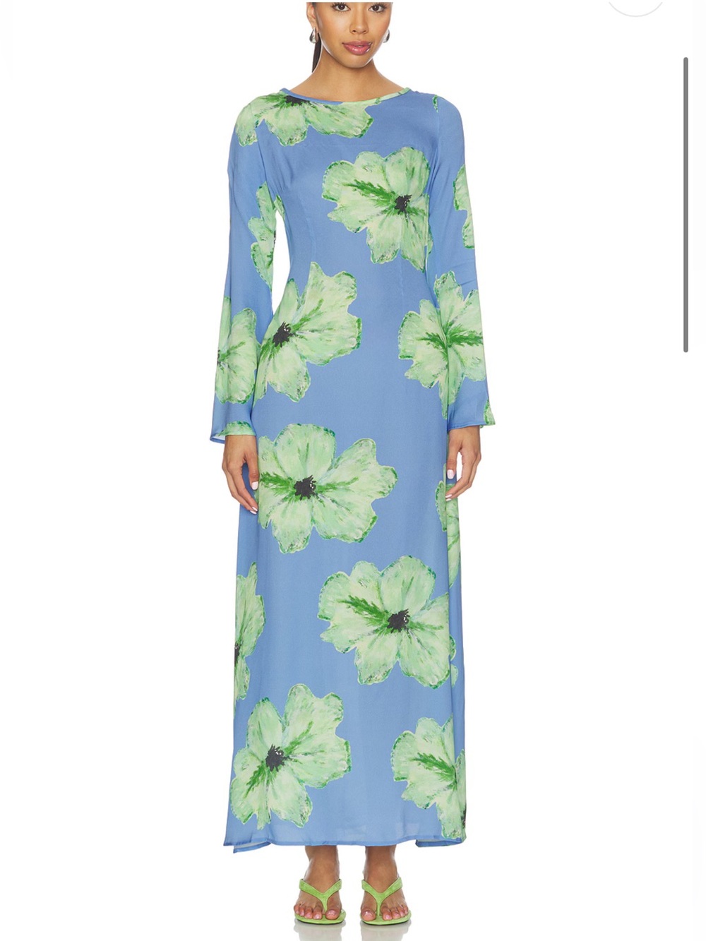 The Wolf Gang Leona Maxi Dress in Blue